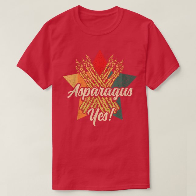 Asparagus Yes, FUNNY Vegetable Gardener T-Shirt (Design framsida)
