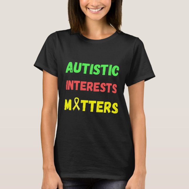 Aspekter på autistiska intressen t shirt (Framsida)