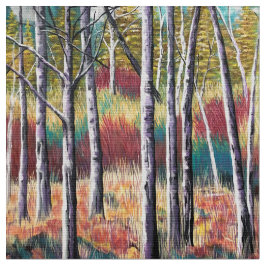 Aspen Abstrakt Pastel Forest Fabric Tyg