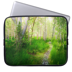 Aspen äng datorhölje Grönt naturfodral Laptop Fodral