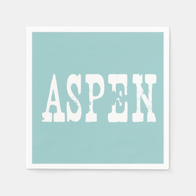 Aspen Blue Pappersservett (Framsidan)