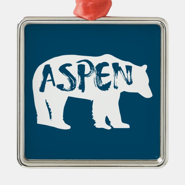 Aspen Colorado Bear Julgransprydnad Metall (Framsidan)