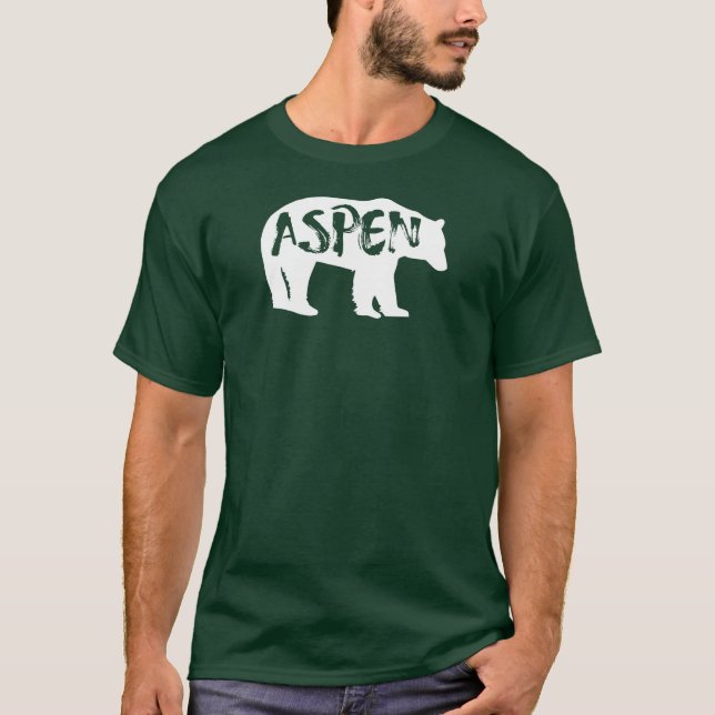 Aspen Colorado Bear T Shirt (Framsida)