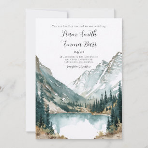 Aspen Colorado Berg Bröllopsdestination Inbjudningar
