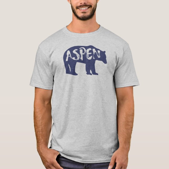 Aspen Colorado Björn T Shirt (Framsida)