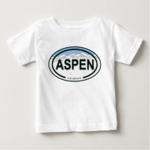 Aspen Colorado Mountain Märkre Baby Shirt