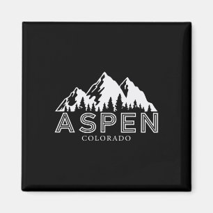 Aspen Colorado Mountain Ski Skiing Vacation Resa W Magnet