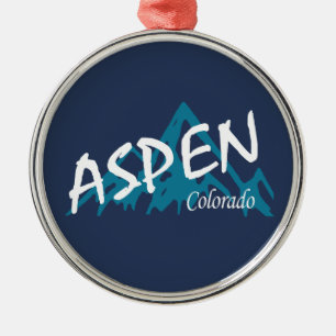 Aspen Colorado Mountains Julgransprydnad Metall