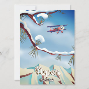 Aspen Colorado reseinformation affisch