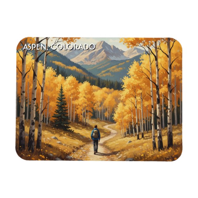Aspen Colorado Resor Magnet (Horisontell)