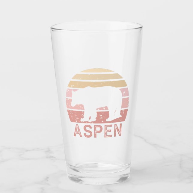 Aspen Colorado Retro Bear Glaskopp (Framsida)