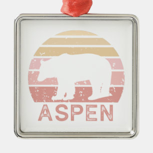 Aspen Colorado Retro Bear Julgransprydnad Metall