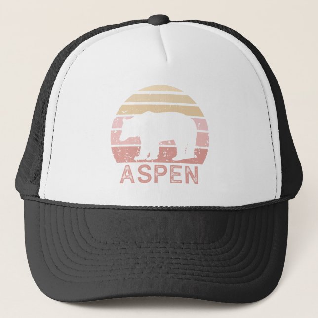 Aspen Colorado Retro Bear Keps (Framsida)