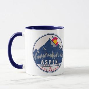 Aspen Colorado Retro Sunset Souvenirs 80-tal Mugg