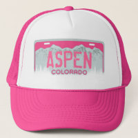 Aspen Colorado rosa-registreringsskylt souvenir ha