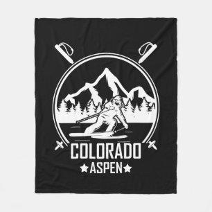 Aspen Colorado ski Fleecefilt