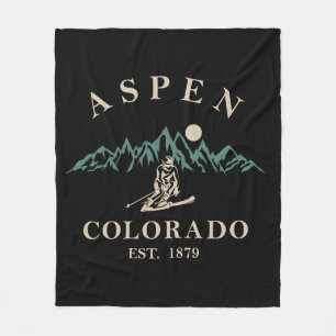 Aspen Colorado ski Fleecefilt