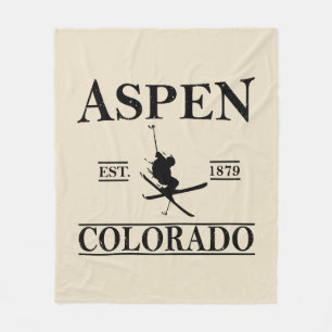 Aspen Colorado ski Fleecefilt
