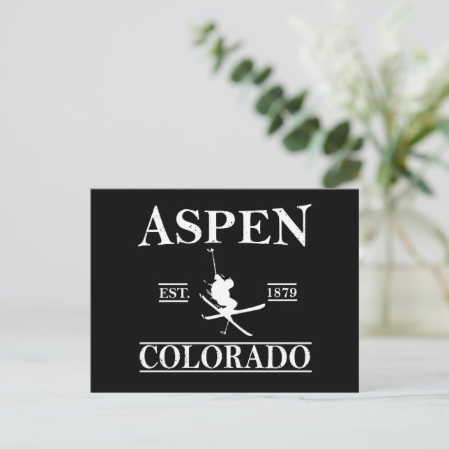 Aspen Colorado ski Helg Vykort (Stående Fram)