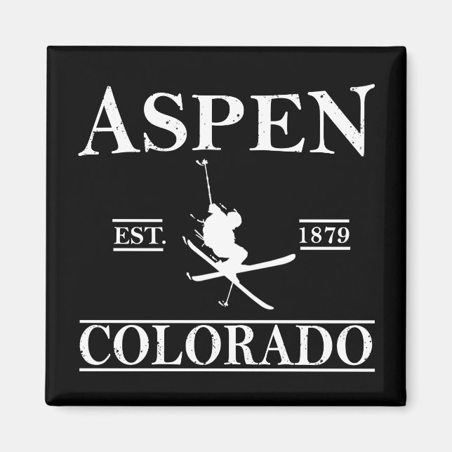 Aspen Colorado ski Magnet (Framsidan)