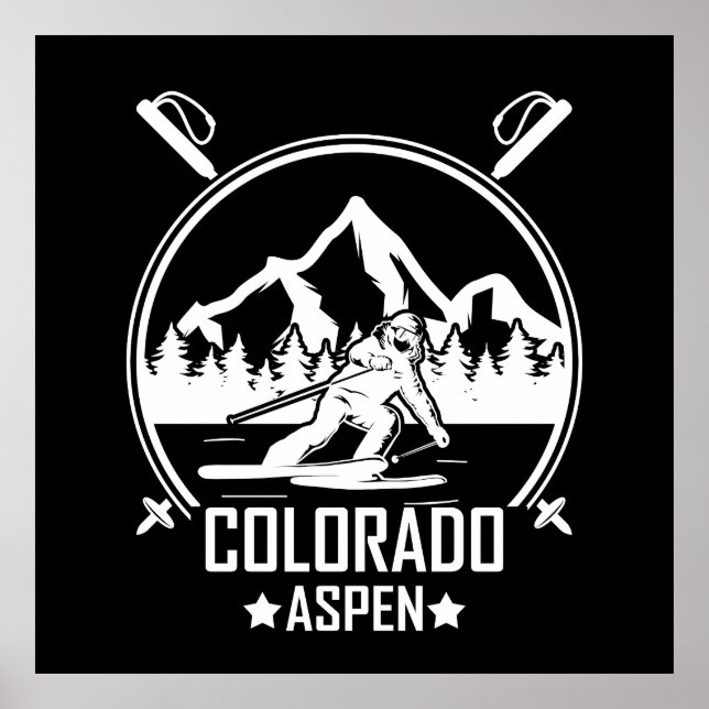 Aspen Colorado ski Poster (Framsidan)
