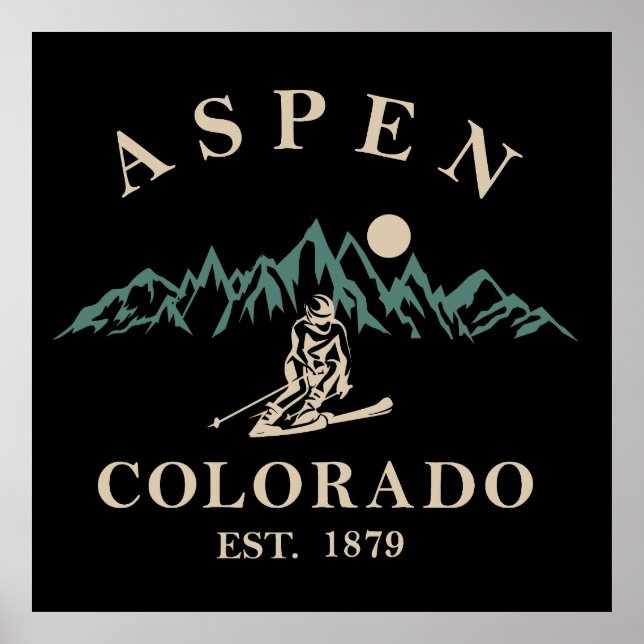 Aspen Colorado ski Poster (Framsidan)