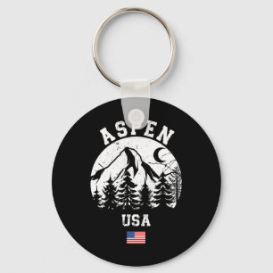 Aspen Colorado Ski Resort Alpine Skiing American F Nyckelring