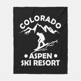 Aspen Colorado-skidorten Fleecefilt