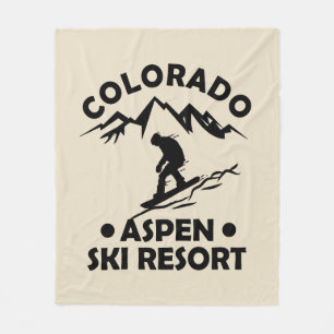 Aspen Colorado-skidorten Fleecefilt