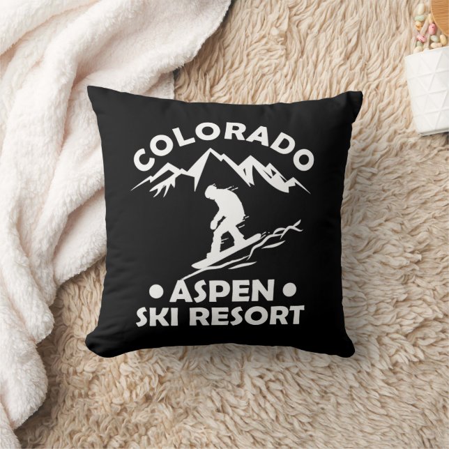 Aspen Colorado-skidorten Kudde (Filt)