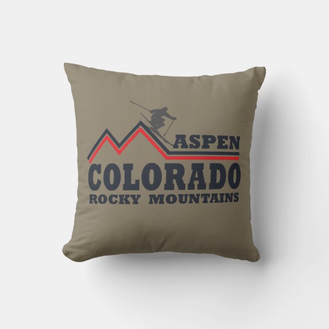 Aspen Colorado-skidorten Kudde (Framsida)