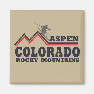 Aspen Colorado-skidorten Magnet