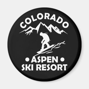 Aspen Colorado-skidorten Magnet
