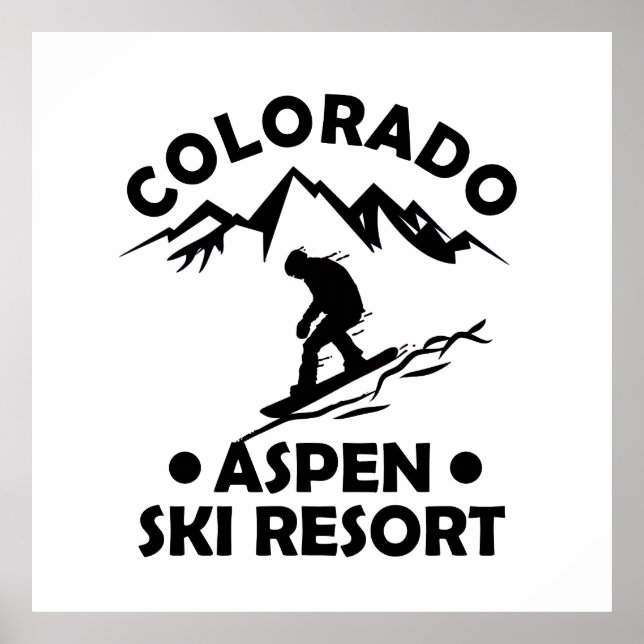 Aspen Colorado-skidorten Poster (Framsidan)