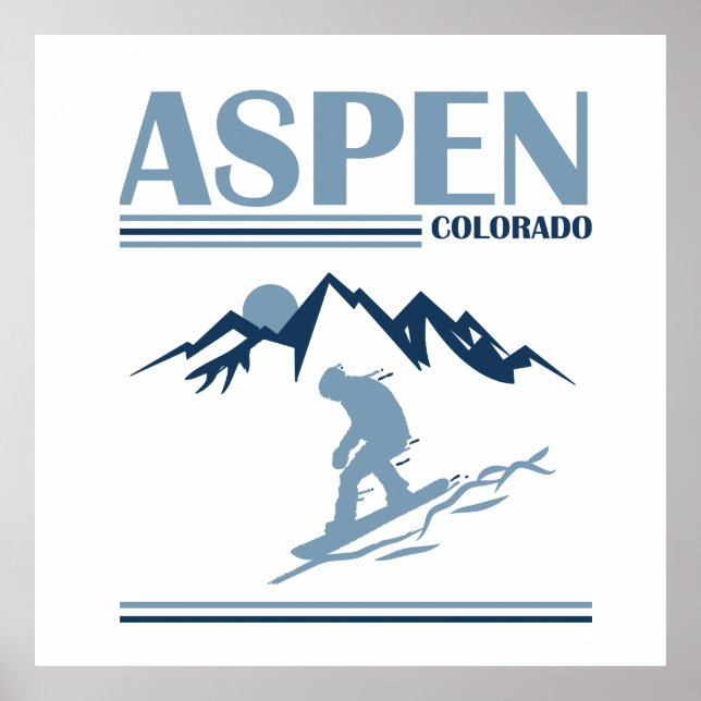 Aspen Colorado-skidorten Poster (Framsidan)