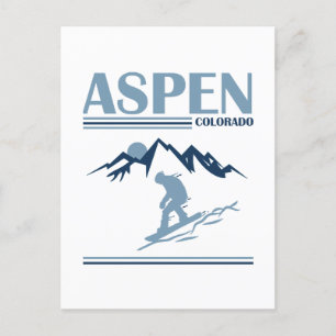 Aspen Colorado-skidorten Vykort