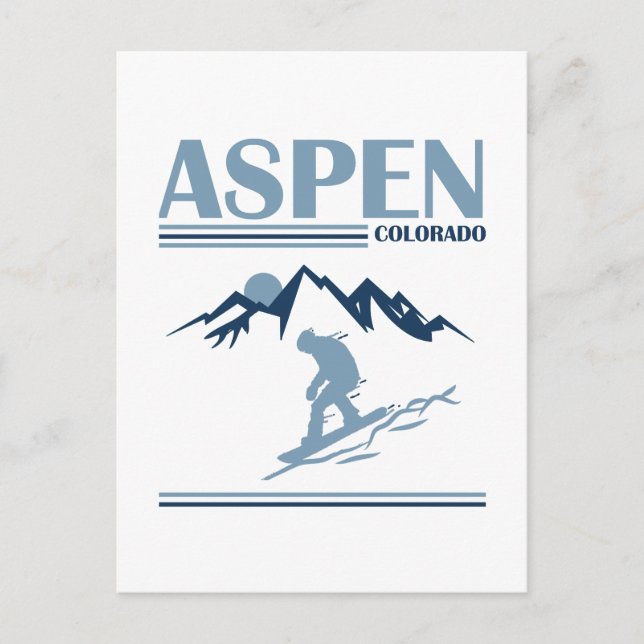 Aspen Colorado-skidorten Vykort (Framsida)