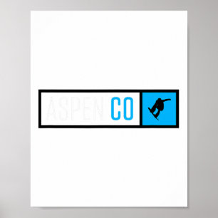 Aspen Colorado Snowboard-lådtyp Poster