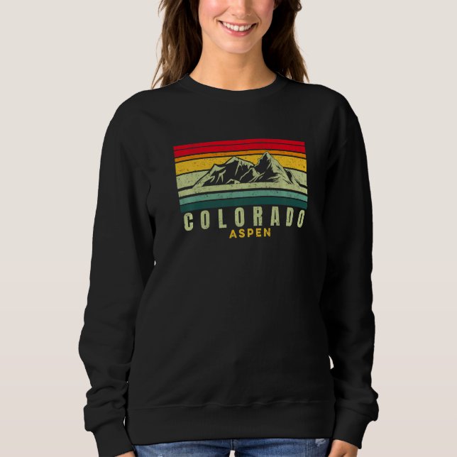 Aspen Colorado Sunset Rocky mountains Hiking Skiii T Shirt (Framsida)