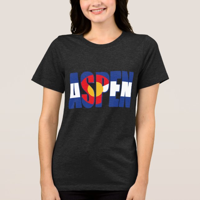 Aspen Colorado T Shirt (Framsida)