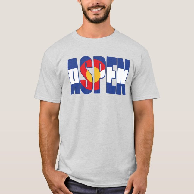 Aspen Colorado T Shirt (Framsida)