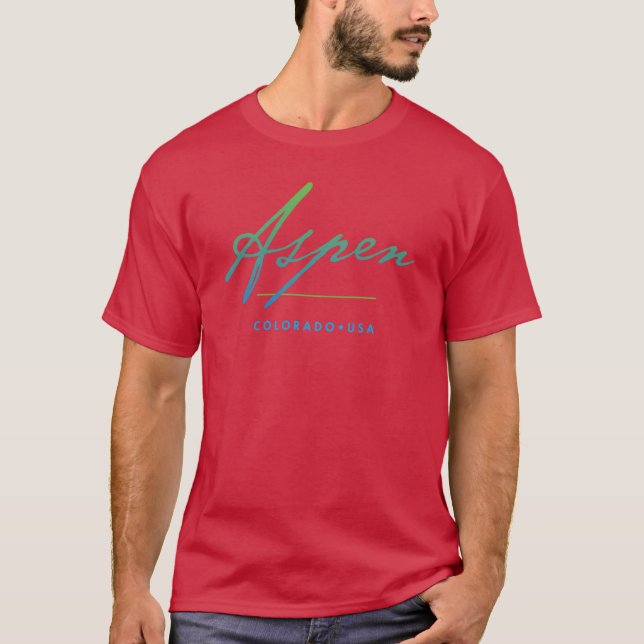 Aspen Colorado T Shirt (Framsida)