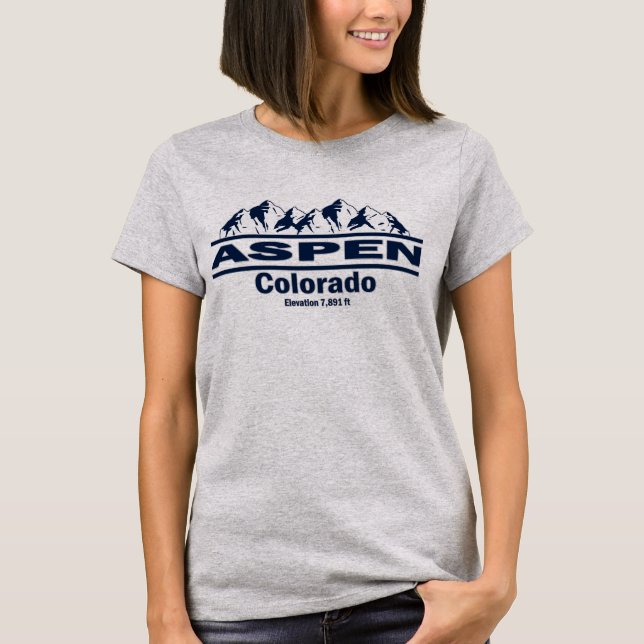 Aspen Colorado T Shirt (Framsida)