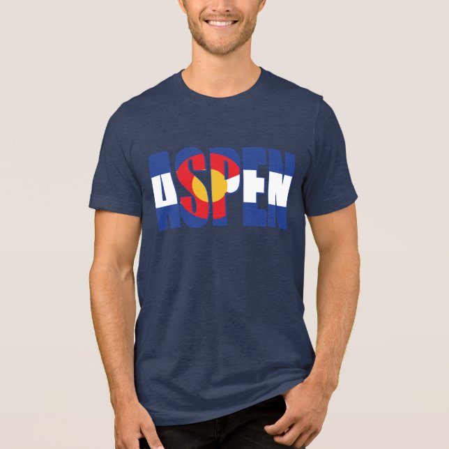 Aspen Colorado T Shirt (Framsida)