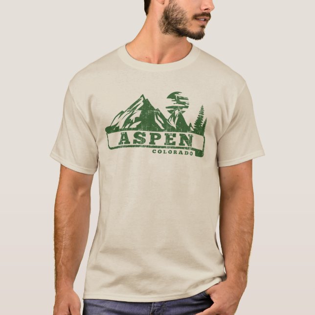 Aspen Colorado Tee Shirt (Framsida)