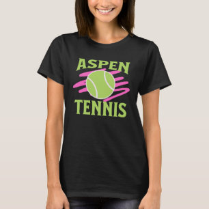 Aspen Colorado Tennis Player T Shirt