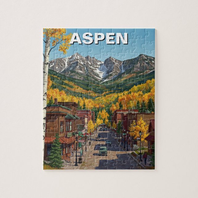Aspen Colorado Travel Pussel (Vertikal)