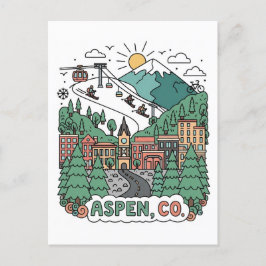 Aspen Colorado Travel Vykort
