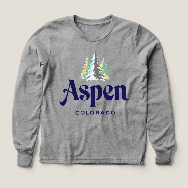 Aspen Colorado United States T Shirt (Design framsida)