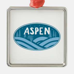 Aspen Colorado utomhus Julgransprydnad Metall
